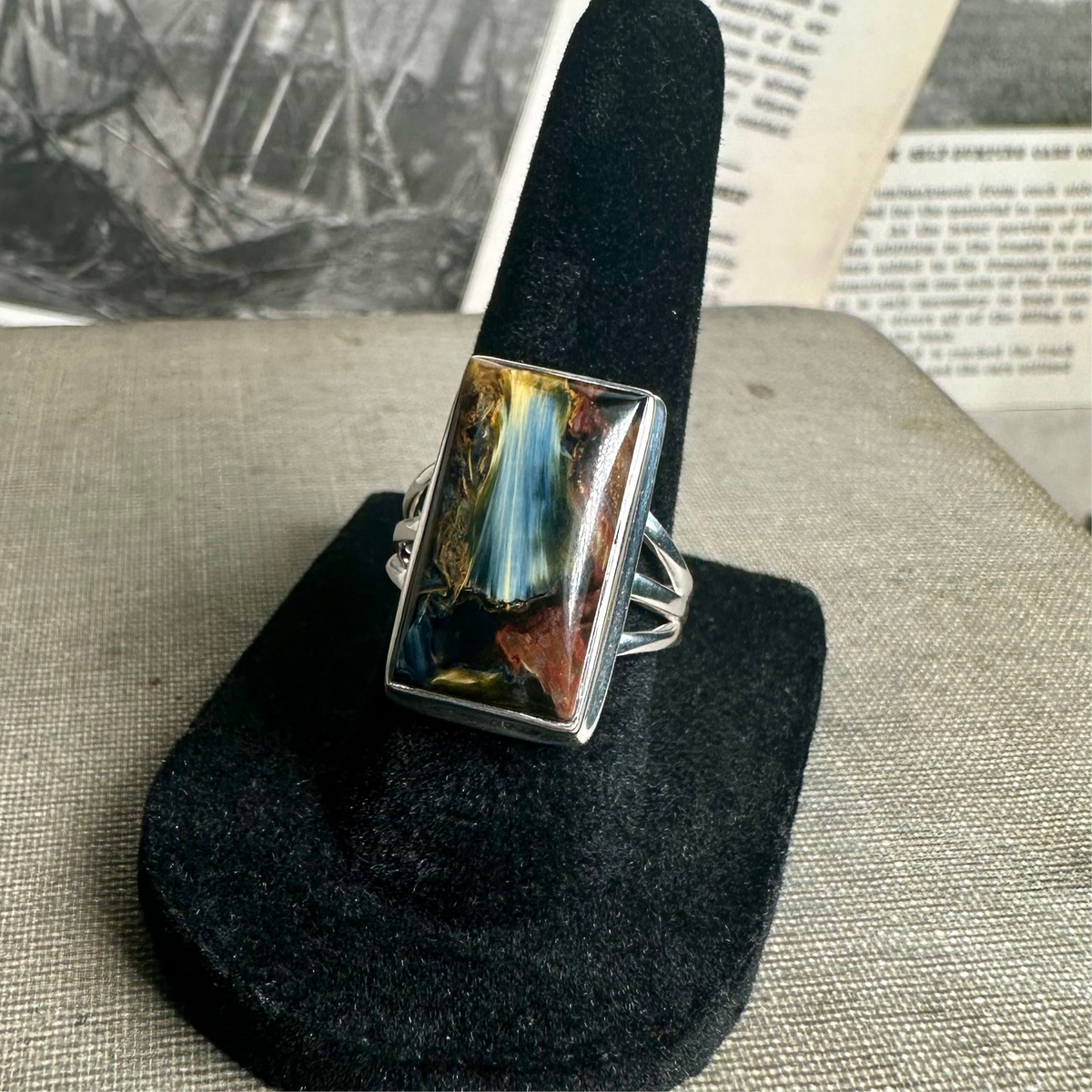Natural Pietersite Ring (Size 7)