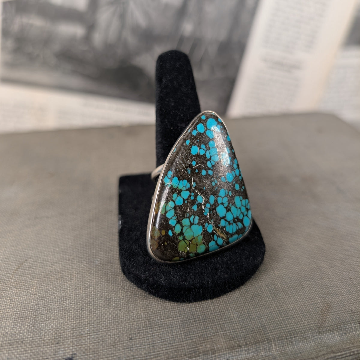 Natural Turquoise Ring (Size 10)