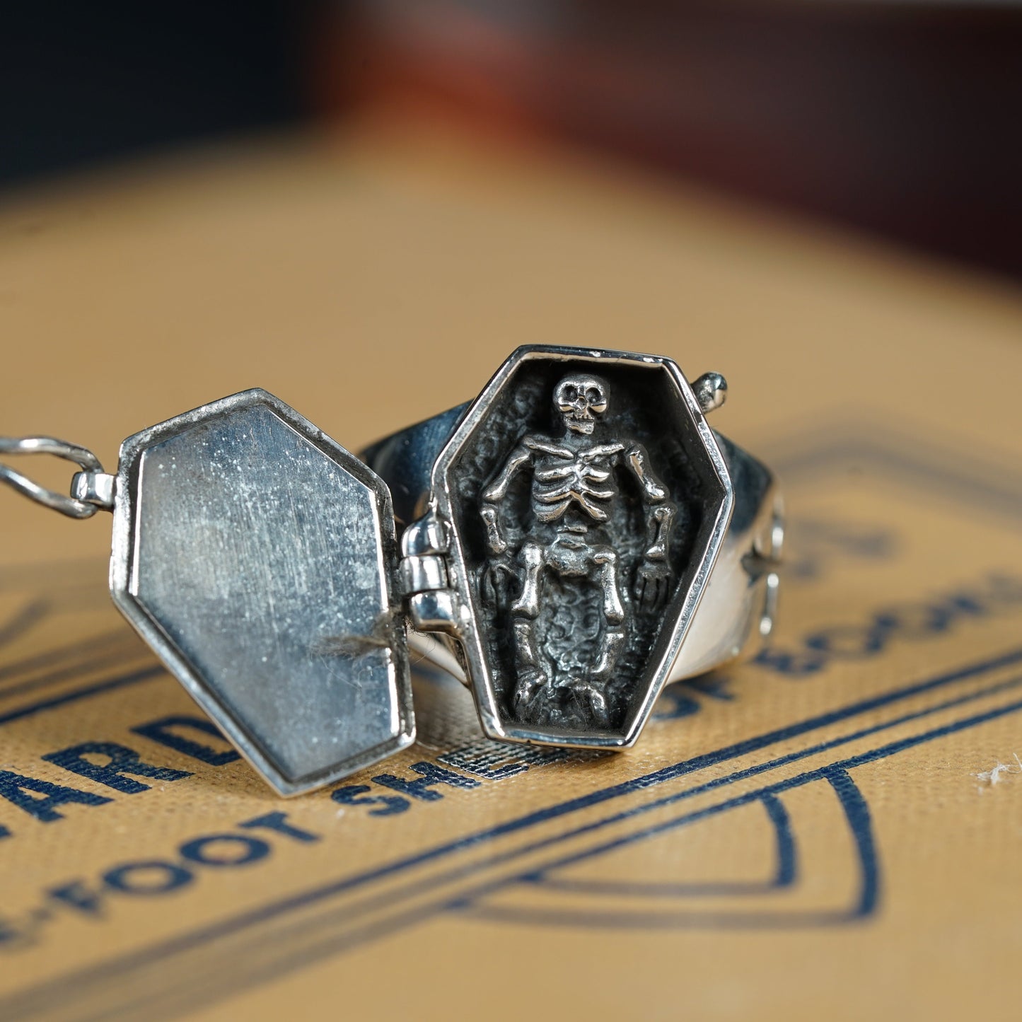 Coffin Poison Ring - Size: 7