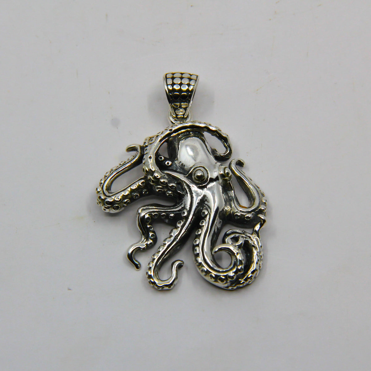 Sterling Silver Octopus Pendant